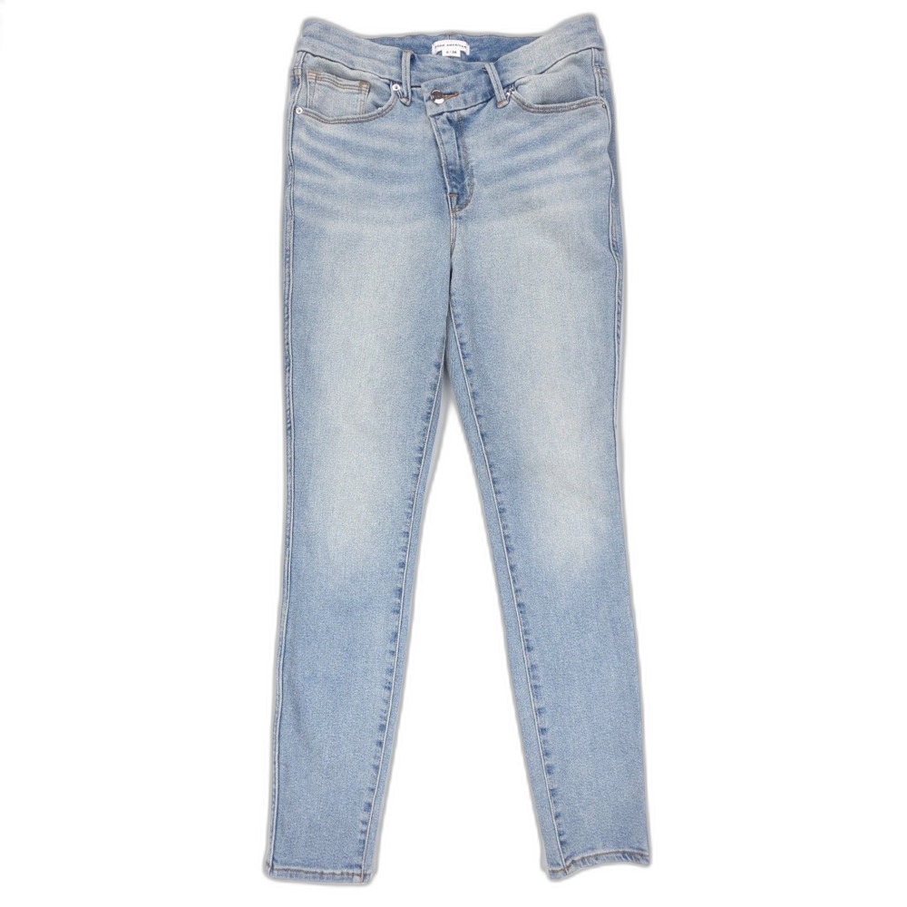 GOOD AMERICAN good curve skinny crossover jeans Clean Girl Y2k 90s Baddie Sleaze